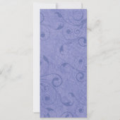 ホラーチェアダンス ユダヤ教式結婚披露宴 夕食会 メニュー 招待状 (裏面)