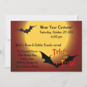 ホラーツリーズハローウィンパーティ招待状 招待状 (裏面)