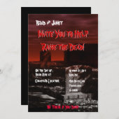 ホラーテーマパーティー招待状 招待状 (正面/裏面)