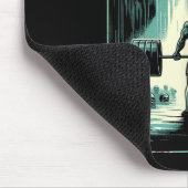 ホラーデッドリフトトレーニングトレーニングボディビルダー マウスパッド (コーナー)