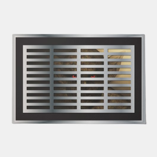 ホラーデーモンハロウィーンノベルティ ドアマット (正面)