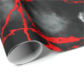 ホラーナイトゴシック – 白黒、赤 ラッピングペーパー (ロールコーナー)