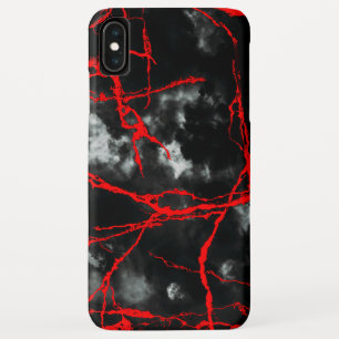 ホラーナイトゴシック-白黒、赤 iPhone XS MAXケース