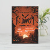 ホラーナイトハローウィンパーティ 招待状 (スタンド正面)