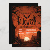 ホラーナイトハローウィンパーティ 招待状 (正面/裏面)