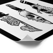 ホラーナイフ,ネットワークスタイル-プリント ポスター (角)