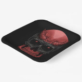 ホラーハロウィーンスカル ペーパープレート (傾斜あり)