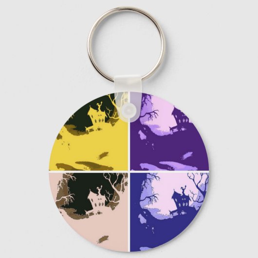 ホラーハロウィーンハウス キーホルダー (正面)