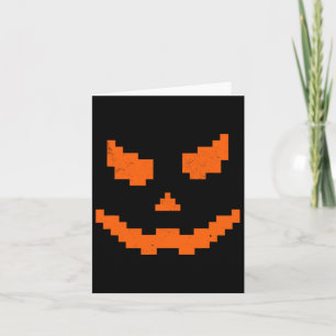 ホラーハロウィーンハロウィーンのカボチャのちょうちんパンプキンエビルスマイル カード