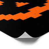 ホラーハロウィーンハロウィーンのカボチャのちょうちんパンプキンエビルスマイル ポスター (角)