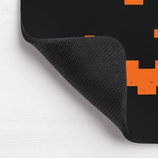 ホラーハロウィーンハロウィーンのカボチャのちょうちんパンプキンエビルスマイル マウスパッド (コーナー)