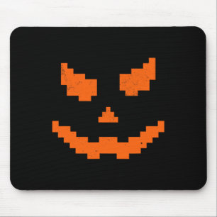 ホラーハロウィーンハロウィーンのカボチャのちょうちんパンプキンエビルスマイル マウスパッド