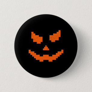 ホラーハロウィーンハロウィーンのカボチャのちょうちんパンプキンエビルスマイル 缶バッジ
