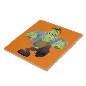 ホラーハロウィーンフランケンシュタイン タイル (側面)