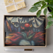 ホラーハロウィーンレインボーピエロデクページ紙 薄葉紙 (ギフト)