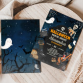 ホラーハロウィーン映画の夜の誕生日パーティー 招待状