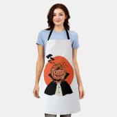 ホラーハロウィーン エプロン (着用した状態)