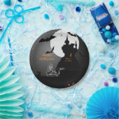 ホラーハンテッドハウスハロウィーン紙プレート ペーパープレート (パーティー)