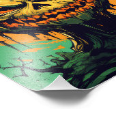 ホラーパンプキンハロウィーン フォトプリント            (角)