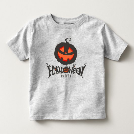 ホラーパンプキンパーティーハッピーハローウィン トドラーTシャツ (正面)