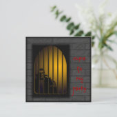 ホラーパーティーヴァンパイア招待状 招待状 (スタンド正面)