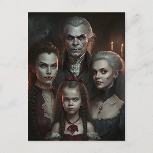 ホラービクトリアンゴシック様式の吸血鬼 ポストカード (正面)