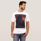 ホラーピクセルアートAR-57スタイル化Tシャツ Tシャツ (正面フル)