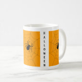 ホラーブラックウィドウスパイダーハッピーハローウィン コーヒーマグカップ (正面右)