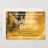 ホラーブラックレイヴンフルムーンハローウィンパーティ 招待状 (裏面)