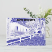 ホラーブルーキャビンウッズハローウィンパーティ 招待状 (スタンド正面)