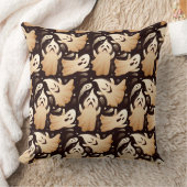 ホラーブー幽霊ハロウィンパターン クッション (ブランケット)