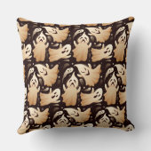 ホラーブー幽霊ハロウィンパターン クッション (裏面)