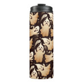 ホラーブー幽霊ハロウィンパターン タンブラー (正面)