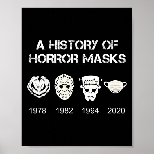 ホラーマスクのハロウィーンと映画のギフトの歴史 ポスター (正面)