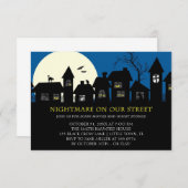 ホラームービーハローウィンパーティ 招待状 (正面/裏面)