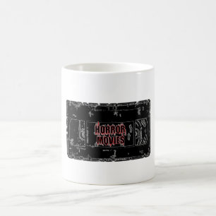 ホラームービー – 黒と赤 コーヒーマグカップ