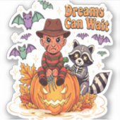 ホラーモンスターを待つハロウィーンの夢 シール (正面)