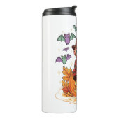 ホラーモンスターを待つハロウィーンの夢 タンブラー (回転左)