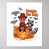 ホラーモンスターを待つハロウィーンの夢 ポスター (正面)