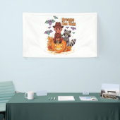 ホラーモンスターを待つハロウィーンの夢 横断幕 (トレードショー)