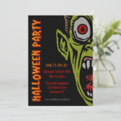 ホラーモンスターハローウィンパーティ招待状 招待状 (スタンド正面)