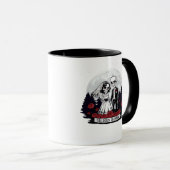 ホラーヴァレンティーンズデイスケルトカップル死亡D マグカップ (正面右)