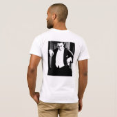 ホラーヴィンテージ映画のシャツ Tシャツ (裏面フル)