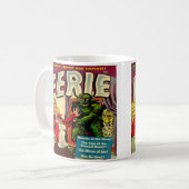 ホラーヴィンテージ漫画ブックデザインコーヒーマグカップ コーヒーマグカップ (正面左)