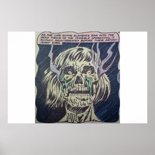 ホラーヴィンテージ漫画40s |クラシックとレトロ ポスター (正面)