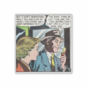 ホラーヴィンテージ漫画50s |クラシックとレトロ シール (正面)