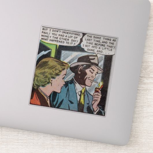 ホラーヴィンテージ漫画50s |クラシックとレトロ シール (詳細)