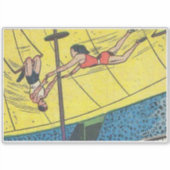 ホラーヴィンテージ漫画60s |旧、クラシック、レトロ シール (正面)