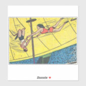 ホラーヴィンテージ漫画60s |旧、クラシック、レトロ シール (シート)