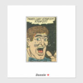 ホラーヴィンテージ漫画 |クラシック漫画 シール (シート)